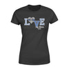 Apparel XS / Black Love My Hero - Personalized Shirt - Standard Women's T-shirt - DSAPP