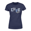 Apparel XS / Navy Love My Hero - Personalized Shirt - Standard Women's T-shirt - DSAPP