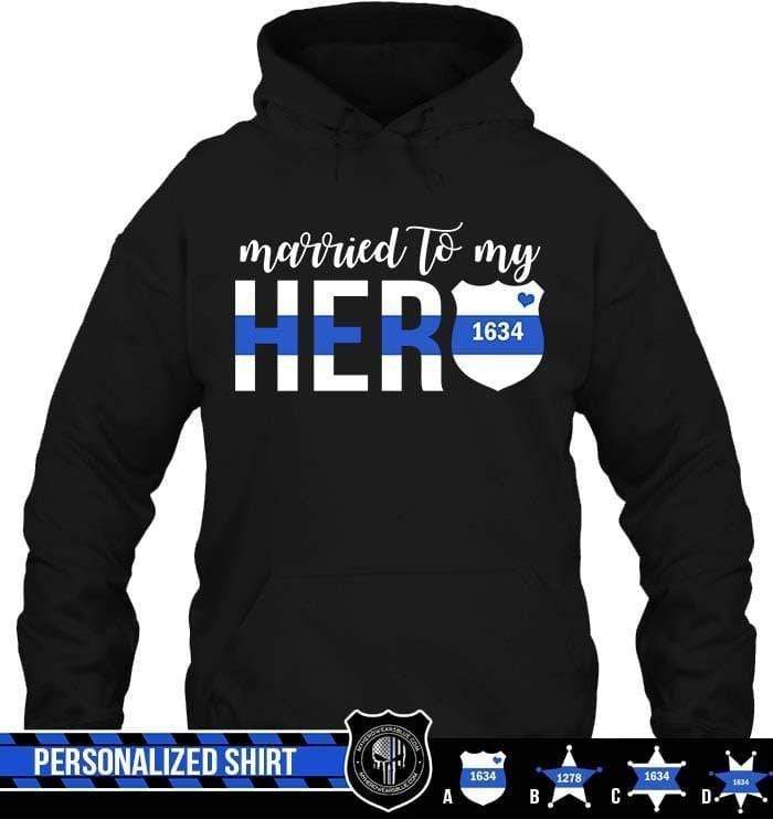 Apparel S / Black Married To My Hero - Personalized Shirt - DSAPP