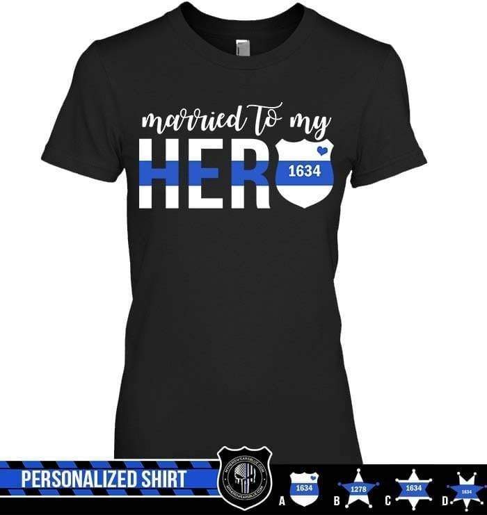 Apparel XS / Black Married To My Hero - Personalized Shirt - DSAPP