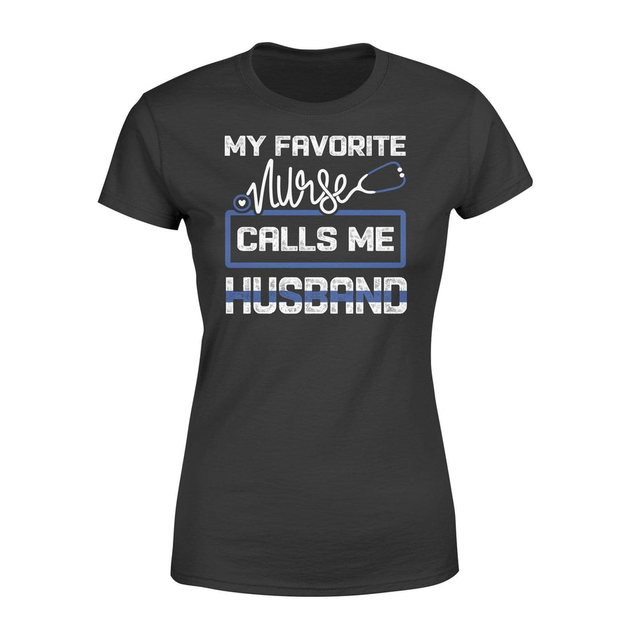 Apparel XS / Black My Favorite Nurse Calls Me - Police Shirt - Standard Women's T-shirt