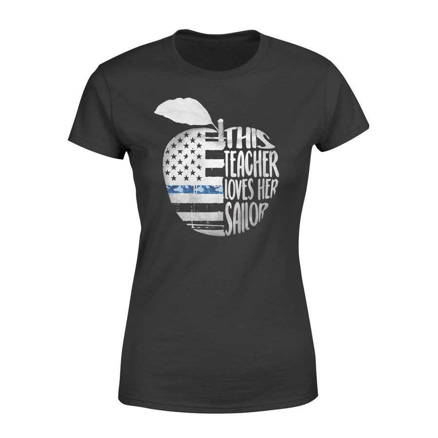Apparel XS / Black Navy - Half Apple Love Shirt - Standard Women's T-shirt - DSAPP