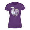 Apparel XS / Purple Navy - Half Apple Love Shirt - Standard Women's T-shirt - DSAPP