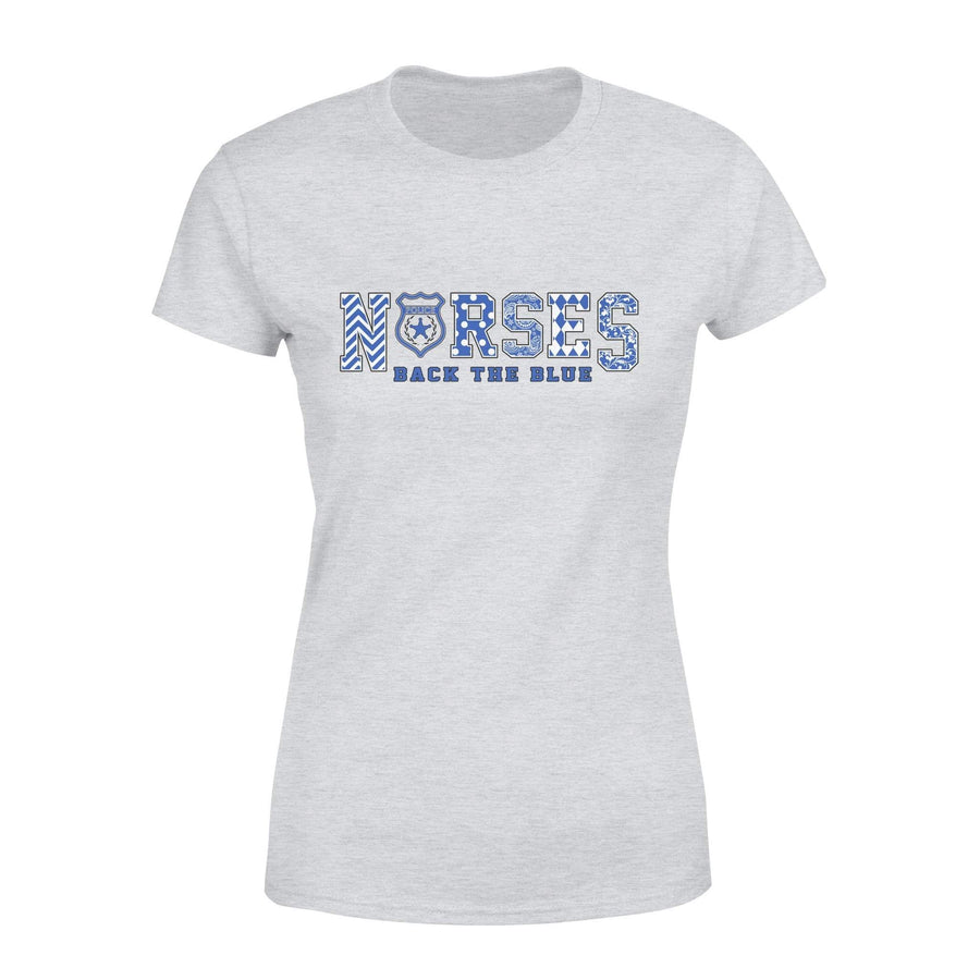 Apparel XS / Grey Nurses Got Your 6ix Patterned White Shirt - Standard Women's T-shirt