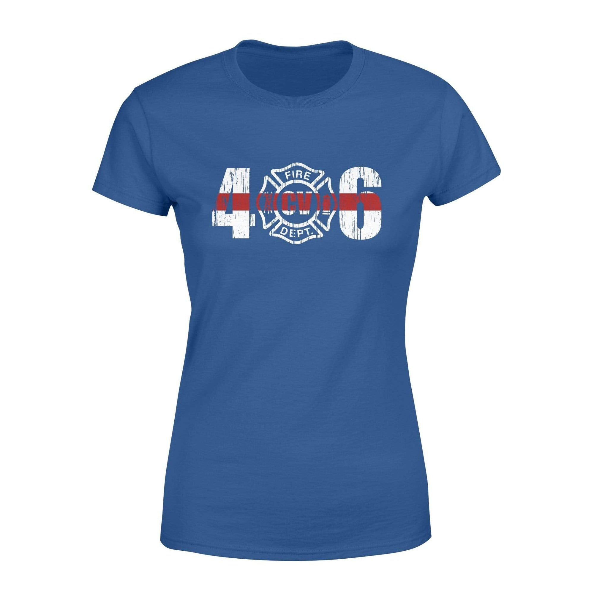 Apparel XS / Royal Personalized - Firefighter Logo Inside Area Code - Montana - Standard Women's T-shirt - DSAPP