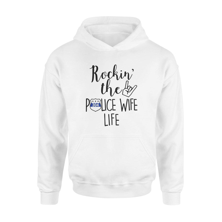 Apparel S / White Personalized - Rockin The Police Wife Life - DSAPP
