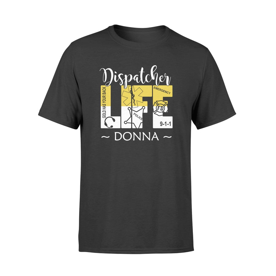 Apparel S / Black Personalized Shirt - 911 Dispatcher Life - DSAPP