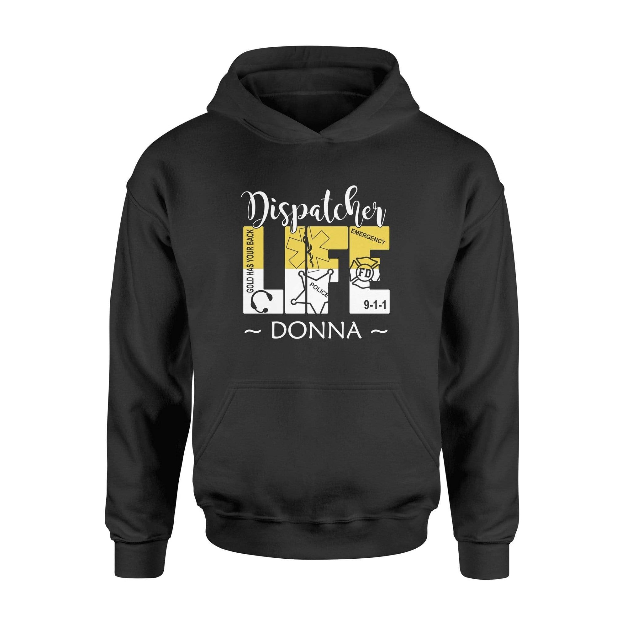 Apparel S / Black Personalized Shirt - 911 Dispatcher Life - DSAPP