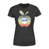 Apparel XS / Black Personalized Shirt - Apple Vintage Graphic Badge Number - Standard Women's T-shirt - DSAPP