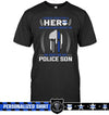 Apparel S / Black Personalized Shirt - Asked God For A Hero - Police Mom - DSAPP
