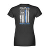 Apparel XS / Black Personalized Shirt - Back The Blue For My Family - Redesign - Standard Women's T-shirt