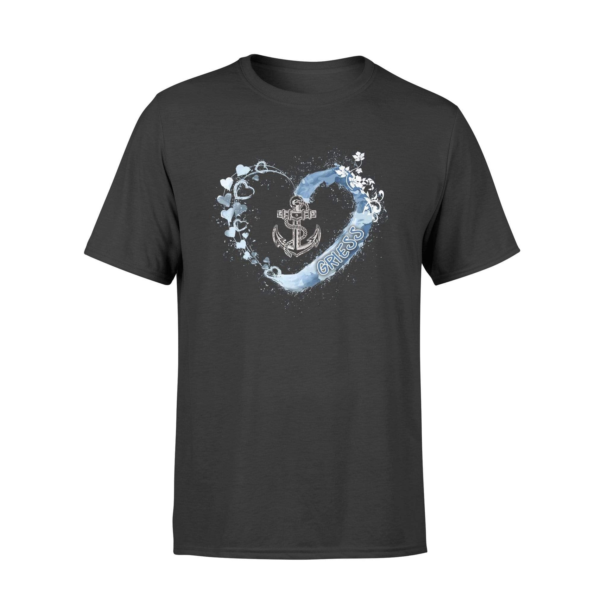 Apparel S / Black Personalized Shirt - Beautiful Heart - Navy Anchor - Camouflage - DSAPP
