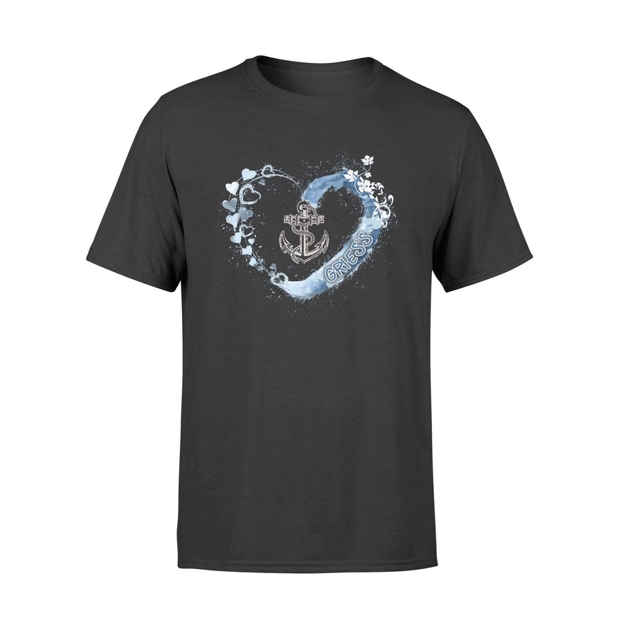 Apparel S / Black Personalized Shirt - Beautiful Heart - Navy Anchor - Camouflage - DSAPP