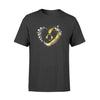 Apparel S / Black Personalized Shirt - Beautiful Heart - Thin Gold Line - Dispatcher - DSAPP