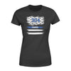 Apparel XS / Black Personalized Shirt - Beautiful Thin Blue Line Flag - DSAPP