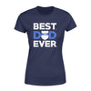 Apparel XS / Navy Personalized Shirt - Best Dad Ever - Police Badge - Standard Women's T-shirt - DSAPP