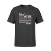 Apparel S / Black Personalized Shirt - Best Dad Ever - Thin Red Line Flag Inside - Firefighter - DSAPP