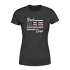 Apparel XS / Black Personalized Shirt - Best Dad Ever - Thin Red Line Flag Inside - Firefighter - DSAPP