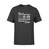 Apparel S / Black Personalized Shirt - Best Dad Ever - Thin Silver Line Flag Inside - Corrections - DSAPP