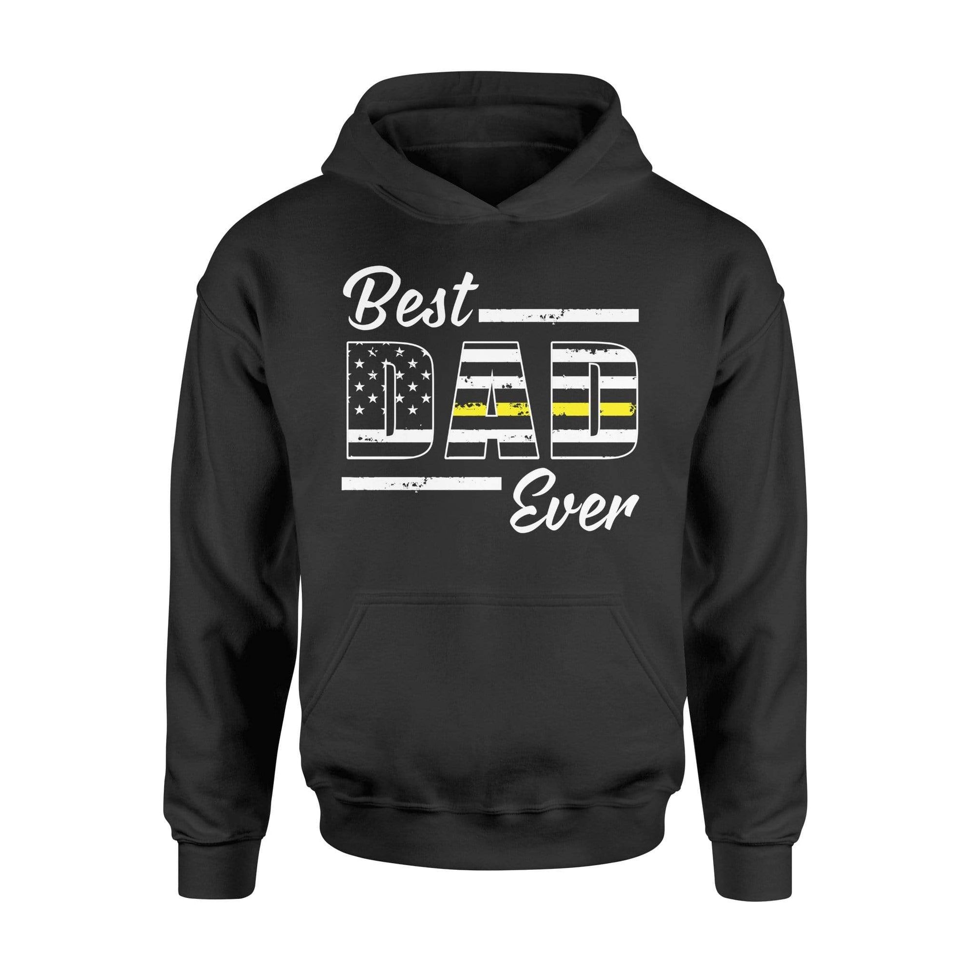 Apparel S / Black Personalized Shirt - Best Ever - Thin Gold Line Flag Inside - Dispatcher - DSAPP