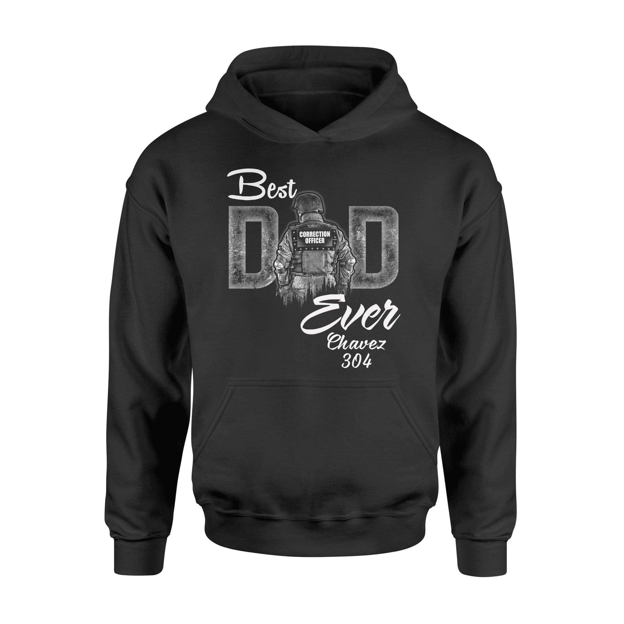 Apparel S / Black Personalized Shirt - Best Freakin' Dad Ever - Corrections Officer Suit Shirt - DSAPP