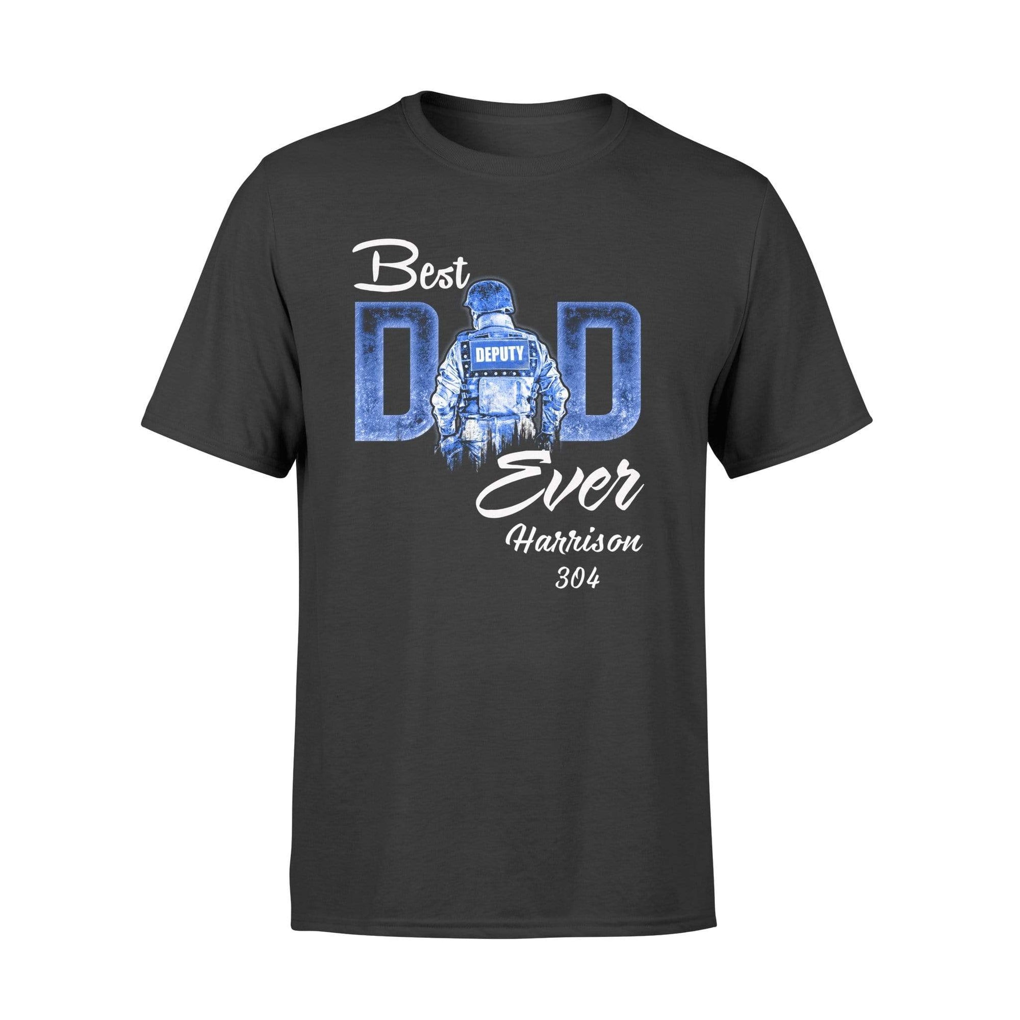 Apparel S / Black Personalized Shirt - Best Freakin' Dad Ever - Deputy Sheriff Suit Shirt - DSAPP