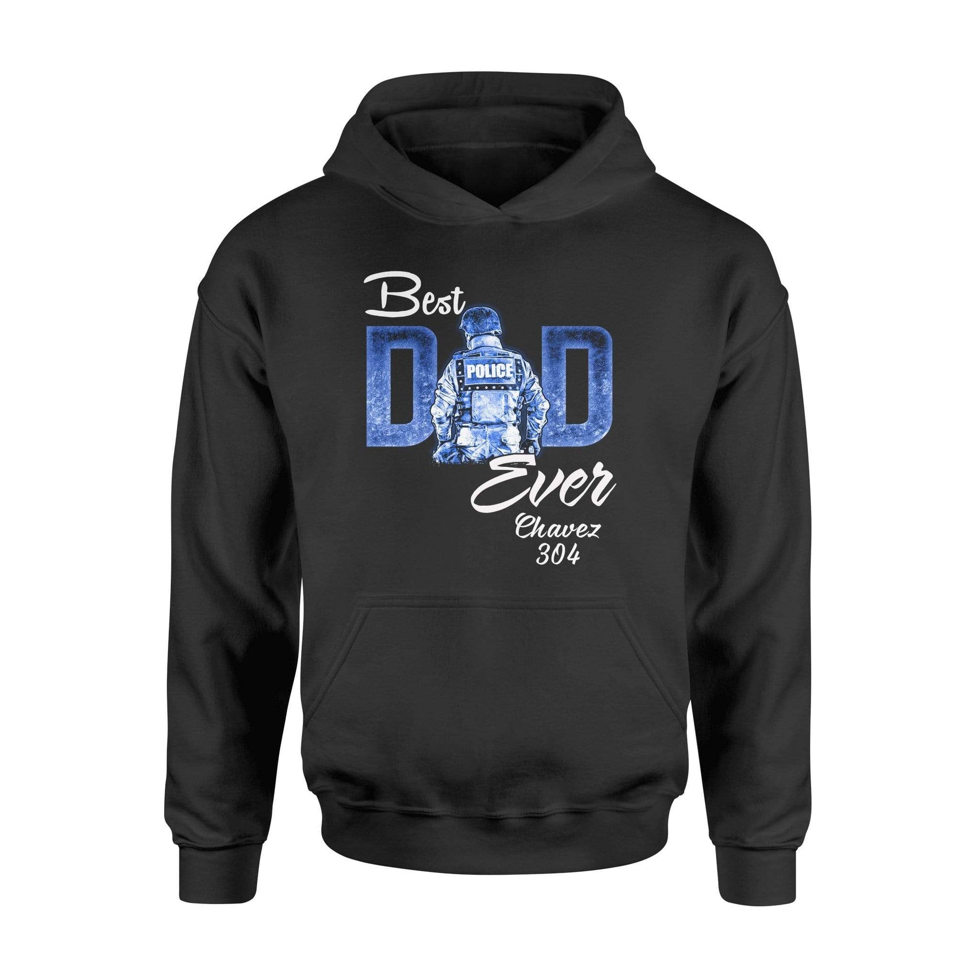 Apparel S / Black Personalized Shirt - Best Freakin' Dad Ever - Police Officer - DSAPP