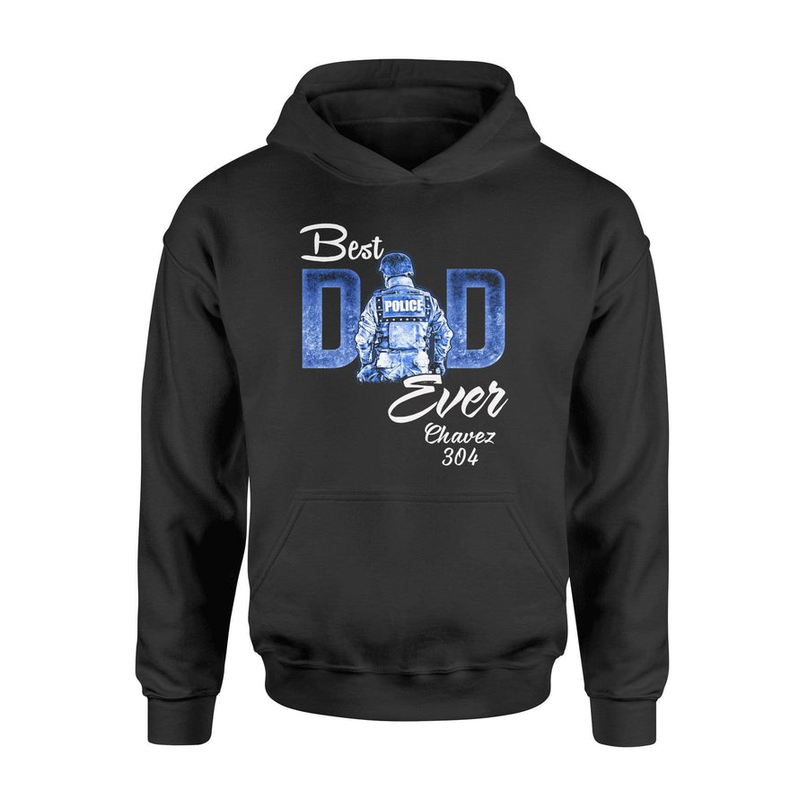 Apparel S / Black Personalized Shirt - Best Freakin' Dad Ever - Police Officer - DSAPP