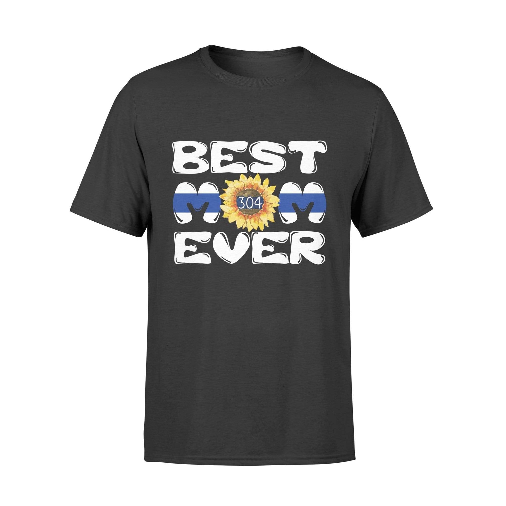 Apparel S / Black Personalized Shirt - Best Police Mom Ever - Sunflower - DSAPP