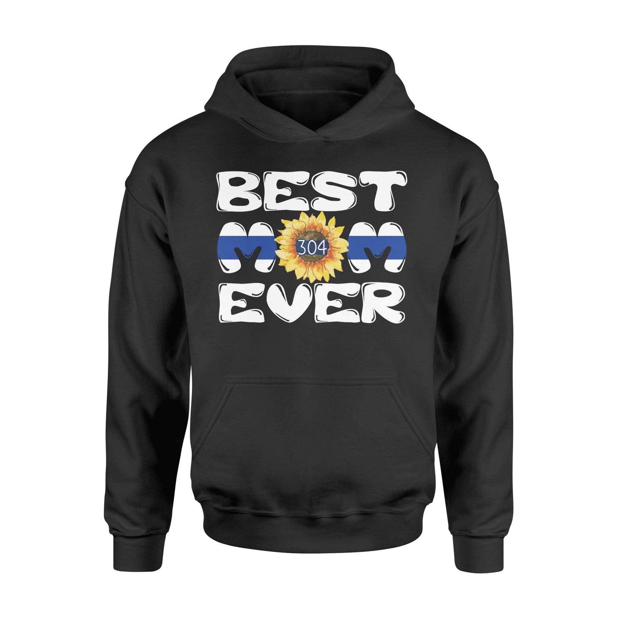 Apparel S / Black Personalized Shirt - Best Police Mom Ever - Sunflower - DSAPP