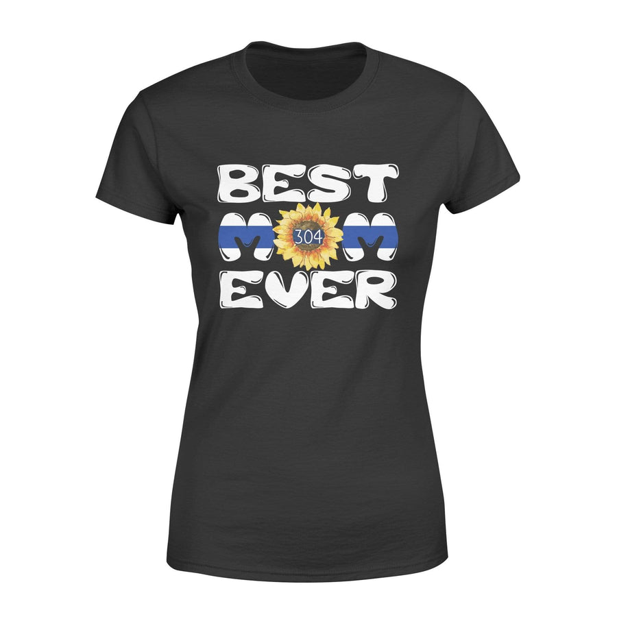 Apparel XS / Black Personalized Shirt - Best Police Mom Ever - Sunflower - DSAPP