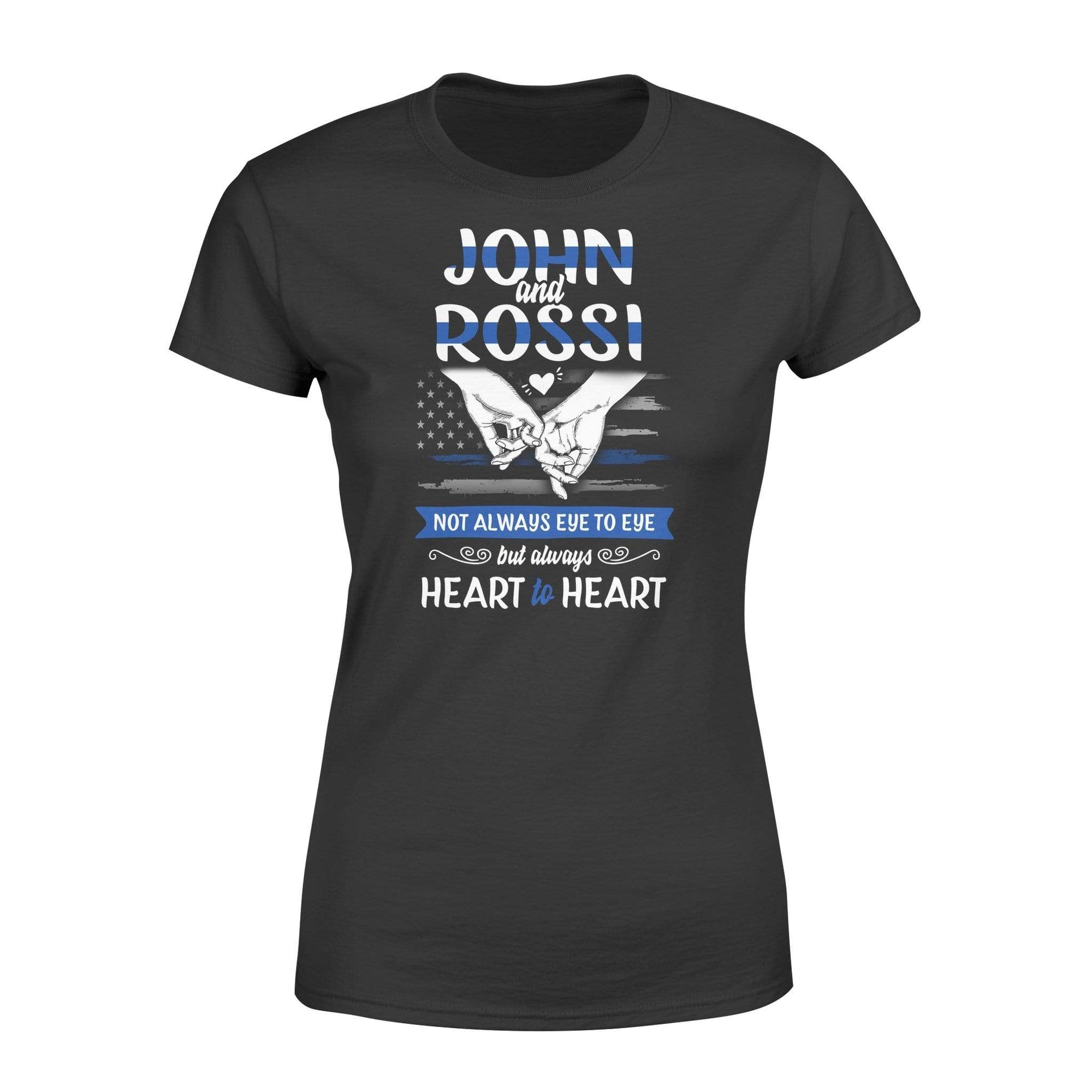 Apparel XS / Black Personalized Shirt - Blue Line Couples - DSAPP