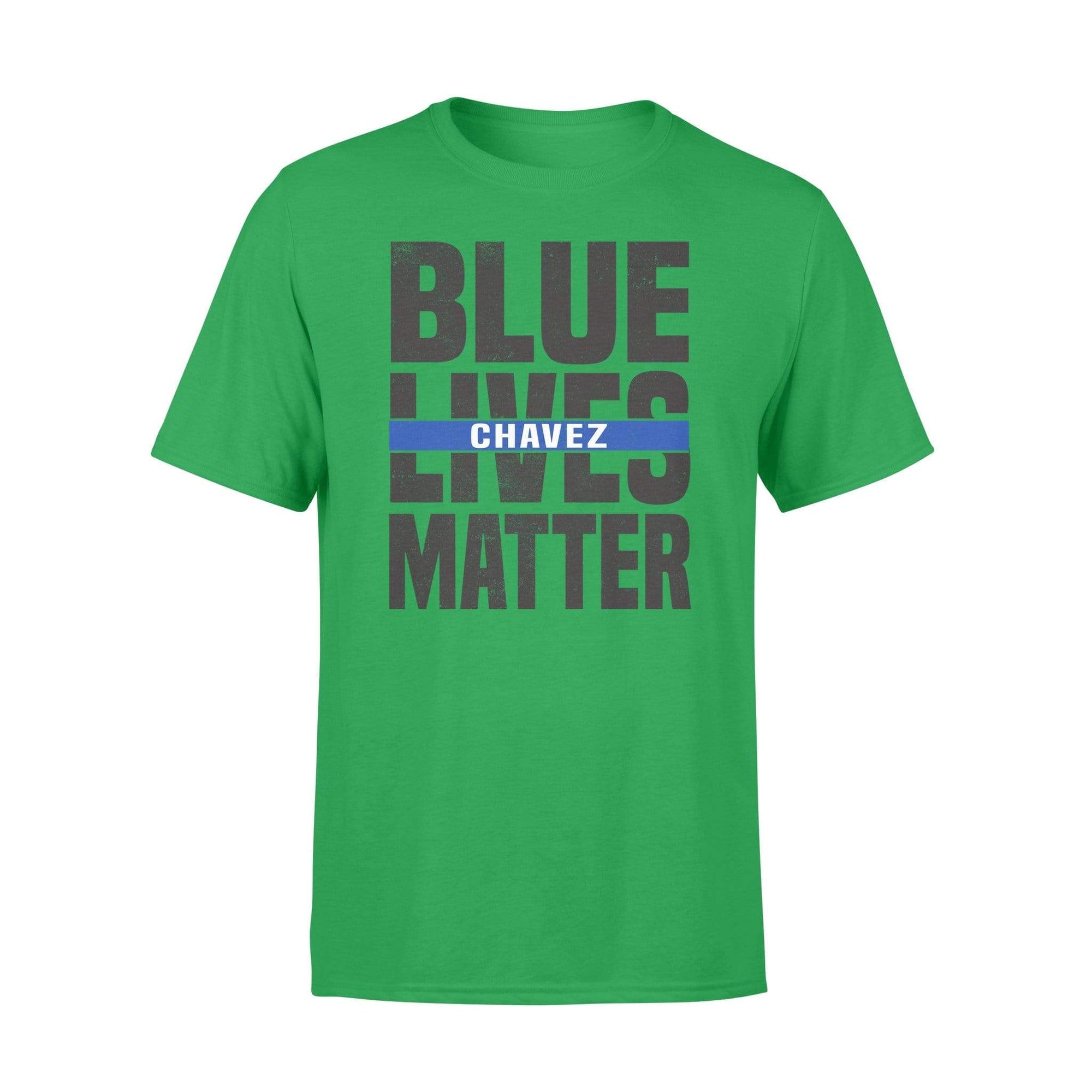 Apparel S / Kelly Personalized Shirt - Blue Lives Matter - Cut Through - Standard T-shirt