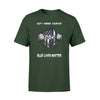 Apparel S / Forest Personalized Shirt - Blue Lives Matter - Tearing - Standard T-shirt