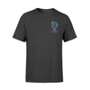 Apparel S / Black Personalized Shirt - Color Drop Police Officer Badge - DSAPP
