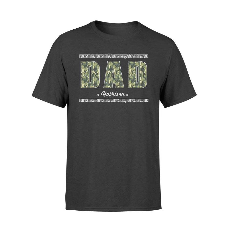 Apparel S / Black Personalized Shirt - Dad Camouflage Pattern - DSAPP