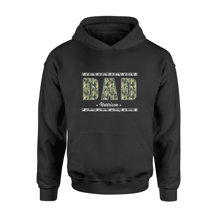 Apparel S / Black Personalized Shirt - Dad Camouflage Pattern - DSAPP