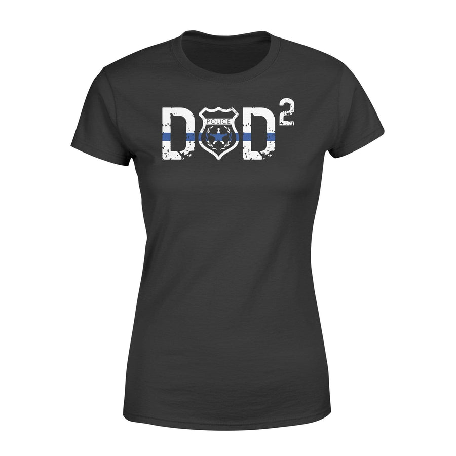 Apparel XS / Black Personalized Shirt - Dad Of Kids - Police Badge - DSAPP