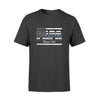 Apparel S / Black Personalized Shirt - Dad - Thin Blue Line Flag - DSAPP