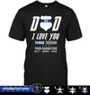 Apparel S / Black Personalized Shirt - Dad - We Love You 3000 - DSAPP