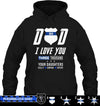 Apparel S / Black Personalized Shirt - Dad - We Love You 3000 - DSAPP