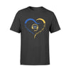 Apparel S / Black Personalized Shirt - Dispatcher x TBL - Heart Stand tall Blue Gold Has Your Back - Standard T-shirt - DSAPP
