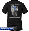 Apparel S / Black Personalized Shirt - Distressed Flag Has Your Back - Police - DSAPP