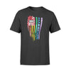 Apparel S / Black Personalized Shirt - Distressed Flag Pride Month - Police - DSAPP
