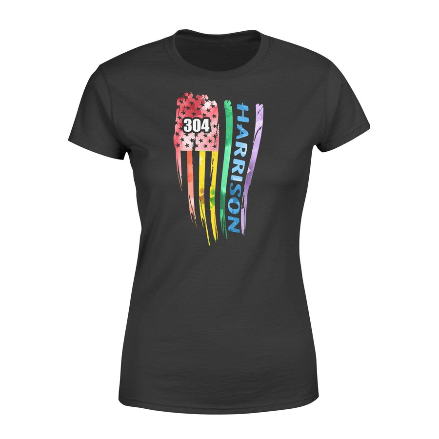 Apparel XS / Black Personalized Shirt - Distressed Flag Pride Month - Police - DSAPP