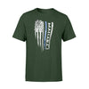 Apparel S / Forest Personalized Shirt - Distressed Flag - Thin Blue Line - Ver 2 - Standard T-shirt