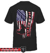 Apparel S / Black Personalized Shirt - Distressed Nation Flag Patterned - Firefighter - DSAPP