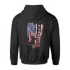 Apparel S / Black Personalized Shirt - Distressed Nation Flag Patterned - Firefighter - DSAPP