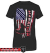 Apparel XS / Black Personalized Shirt - Distressed Nation Flag Patterned - Firefighter - DSAPP