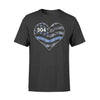 Apparel S / Black Personalized Shirt - Dot And Paisley Flag Heart - DSAPP